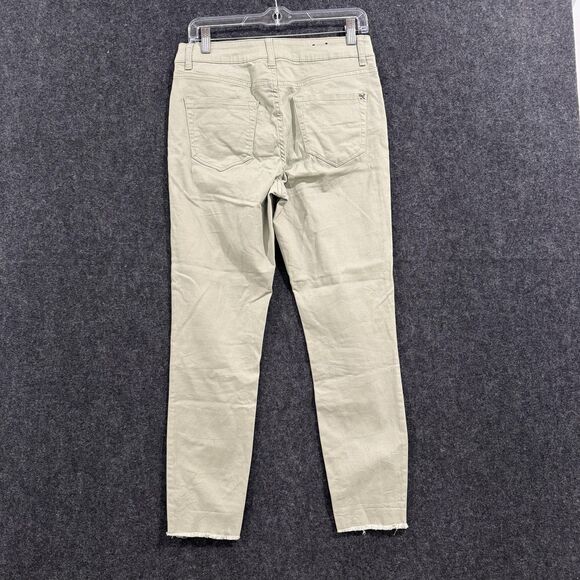 Nanette Lepore Pants Womens 8 Hamilton Skinny Stretch Frayed Hem Jeans Casual - Picture 8 of 11